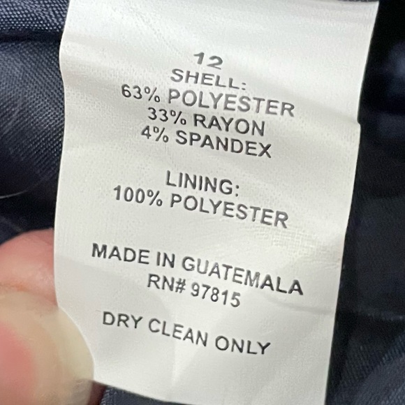 Vintage Max New York blue coat w/ black croc-print collar / 12 / EUC - Picture 16 of 16